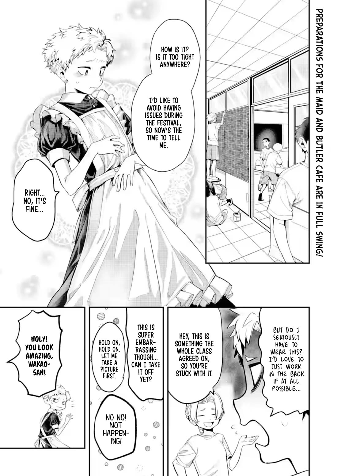 My Seatmate Wakao-san's Face Is Almost Visible but It's Not Chapter 24 page 1 - Chapter 24: Youth is the culture festival!? (Part 2)