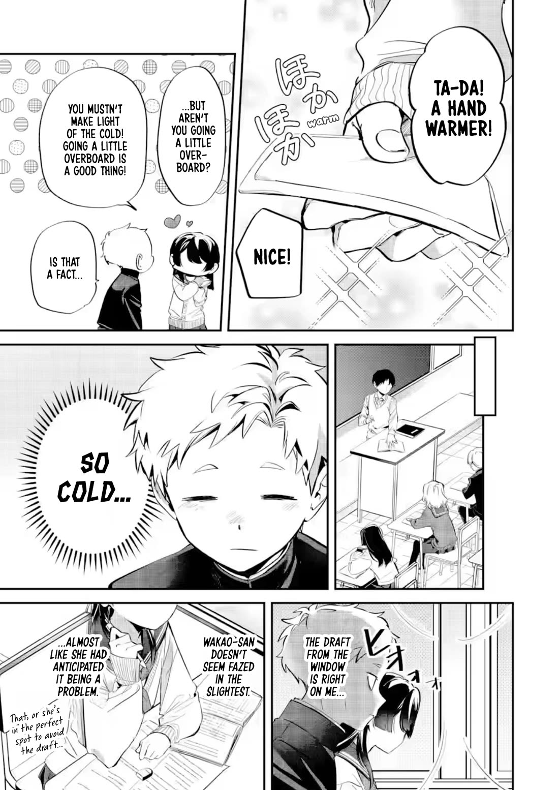 My Seatmate Wakao-san's Face Is Almost Visible but It's Not Chapter 28 page 3 - Chapter 28: Youth is catching a cold?