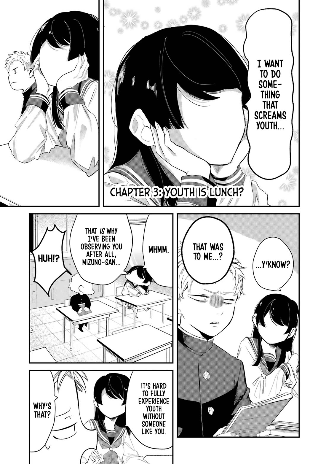My Seatmate Wakao-san's Face Is Almost Visible but It's Not Chapter 3 page 1 - Chapter 3: Youth is lunch?