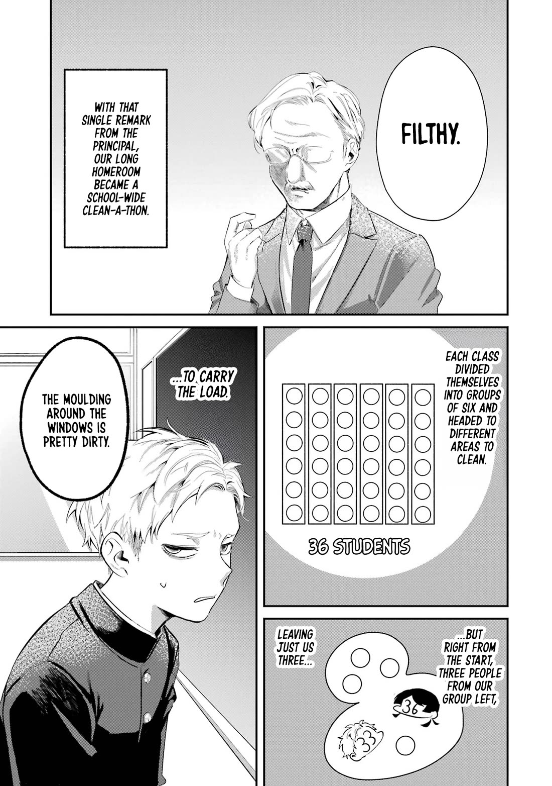 My Seatmate Wakao-san's Face Is Almost Visible but It's Not Chapter 4 page 3 - Chapter 4: Youth is cleaning?