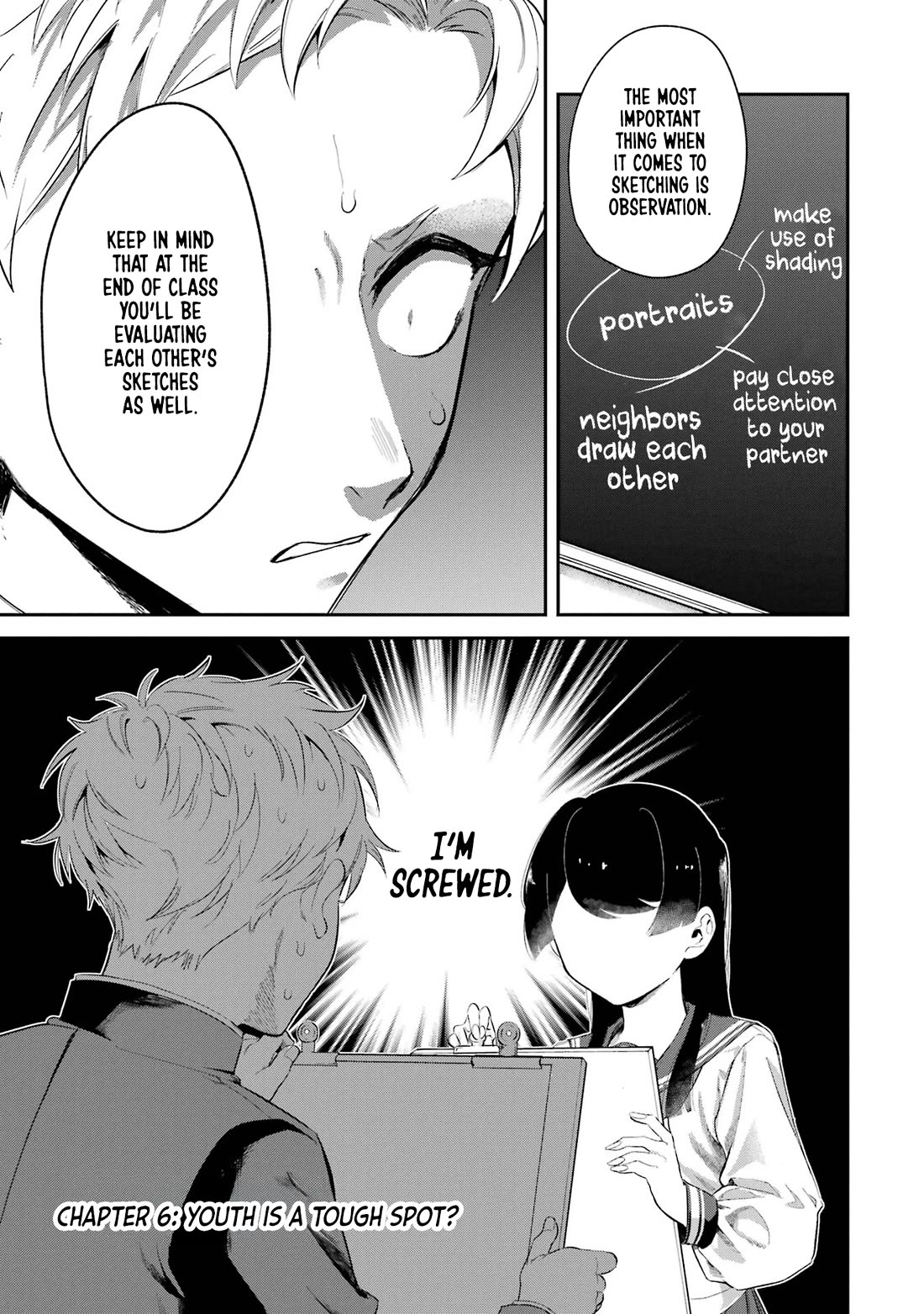 My Seatmate Wakao-san's Face Is Almost Visible but It's Not Chapter 6 page 1 - Chapter 6: Youth is a tough spot?