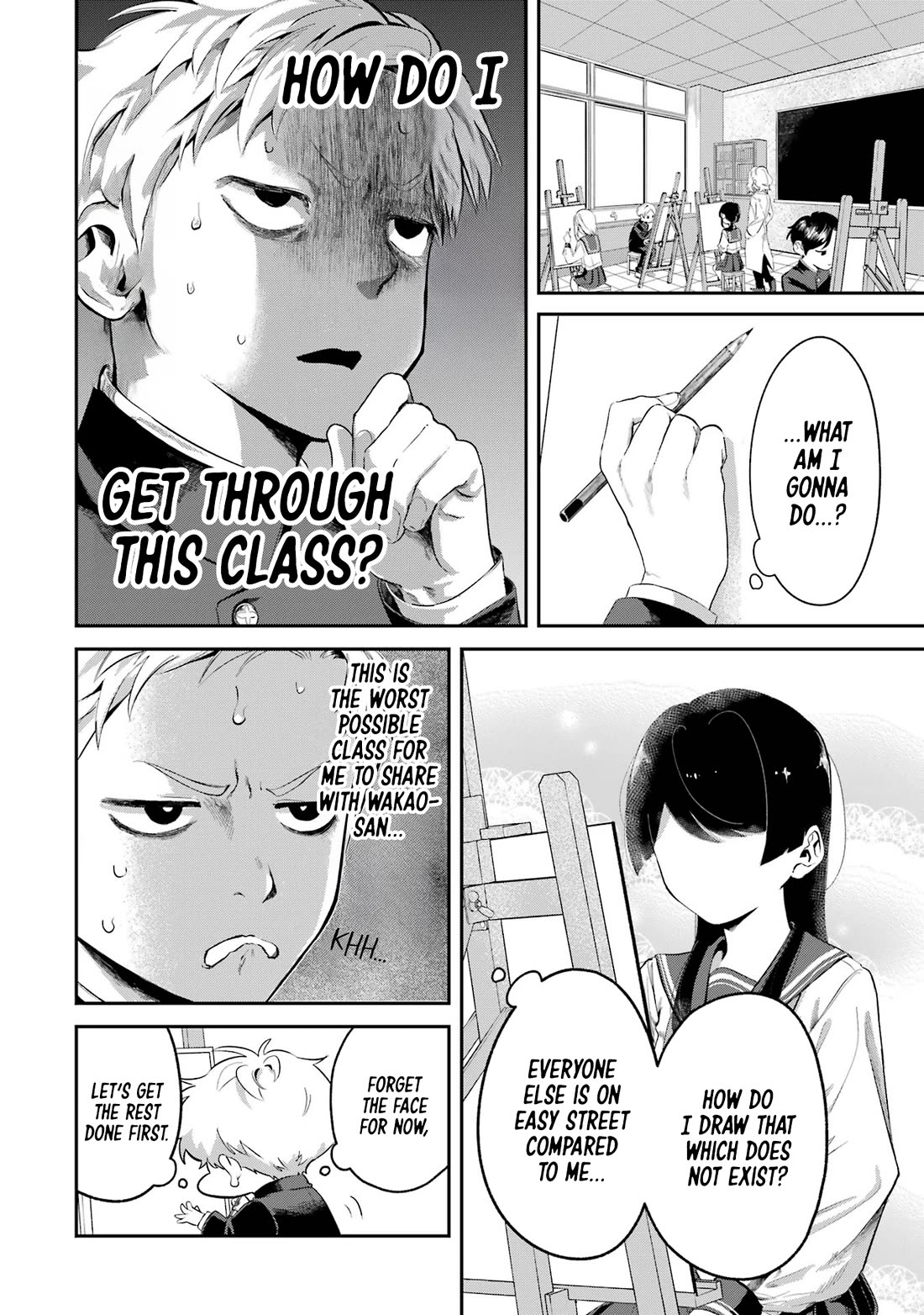 My Seatmate Wakao-san's Face Is Almost Visible but It's Not Chapter 6 page 2 - Chapter 6: Youth is a tough spot?