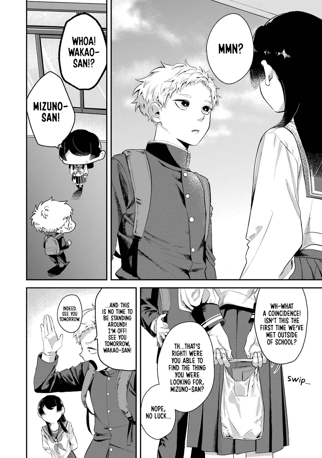 My Seatmate Wakao-san's Face Is Almost Visible but It's Not Chapter 7 page 8 - Chapter 7: Youth is checking multiple convenience stores?