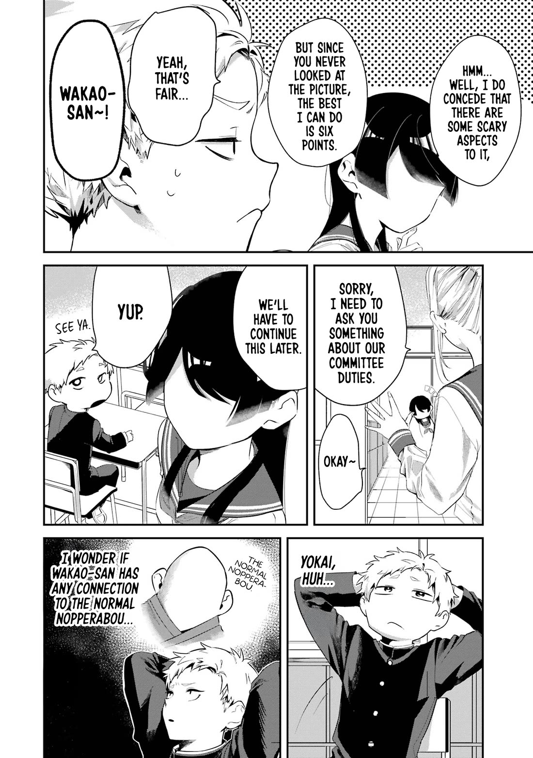 My Seatmate Wakao-san's Face Is Almost Visible but It's Not Chapter 8 page 10 - Chapter 8: Youth is ghost stories?