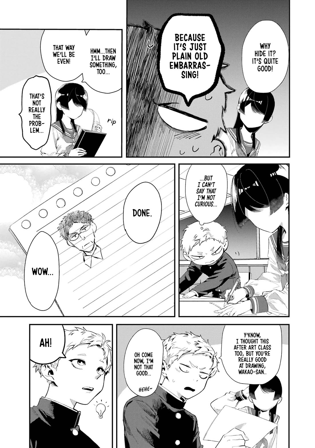 My Seatmate Wakao-san's Face Is Almost Visible but It's Not Chapter 9 page 3 - Chapter 9: Youth is self-study class?
