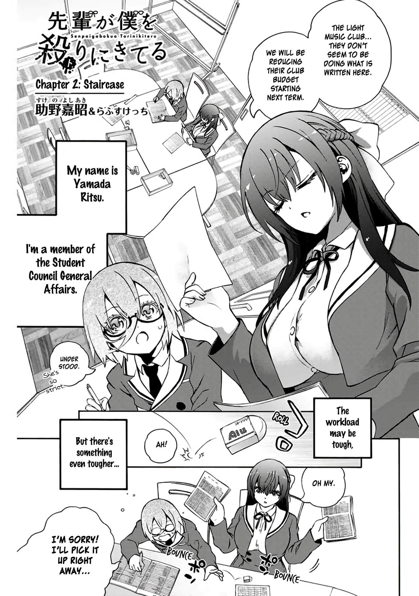 My Senpai Is After My Life Chapter 2 page 1 - Chapter 2: Staircase
