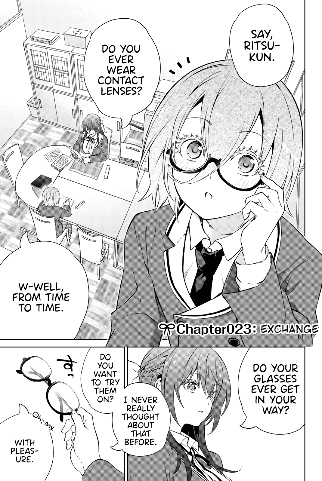 My Senpai Is After My Life Chapter 23 page 1 - Chapter 23: Exchange
