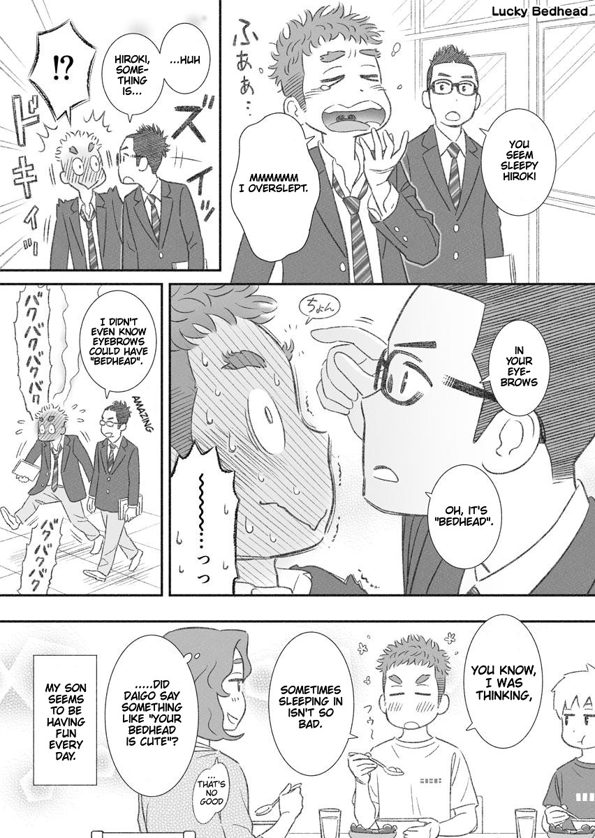 My Son Is Probably Gay Chapter 17.5 page 2 - Chapter 17.5: Twitter extra: Older Bro's Good Points & Lucky Bedhead