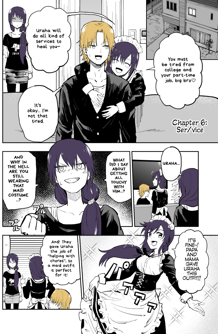 My Spl it Little Sister Chapter 6 page 1 - Chapter 6: Ser/vice