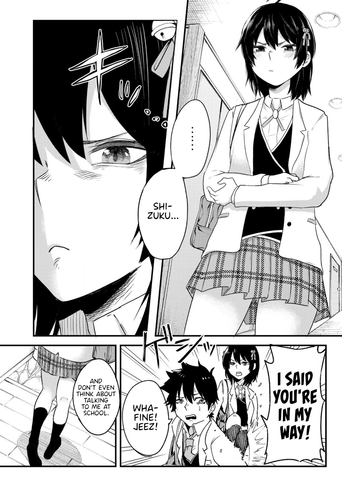 My stepsister who says Go die go die to me every day, tries to hypnotize me to fall for her while I was sleeping...! Chapter 1 page 4 - Chapter 1
