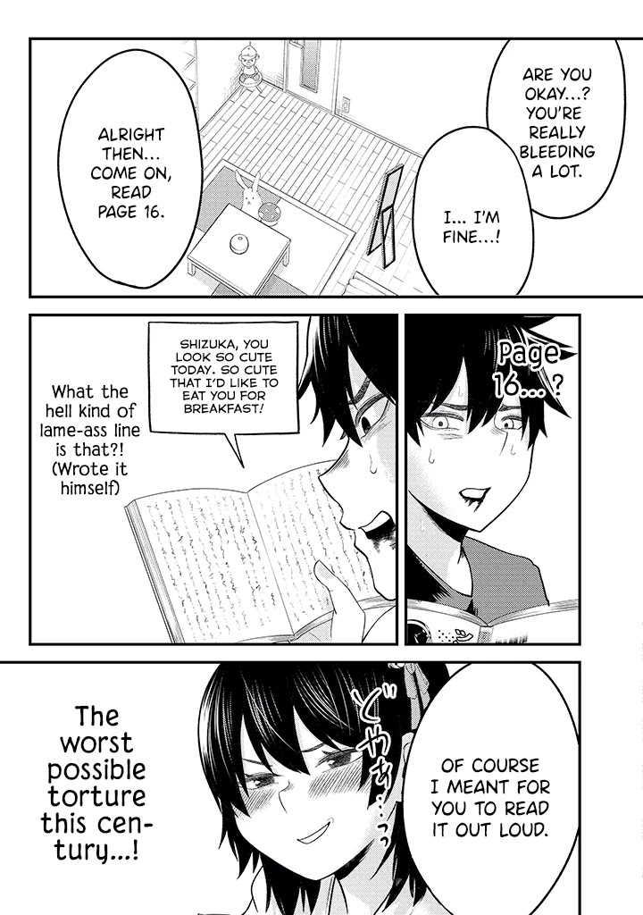 My stepsister who says Go die go die to me every day, tries to hypnotize me to fall for her while I was sleeping...! Chapter 3 page 13 - Chapter 3: A Novel and Hypnosis