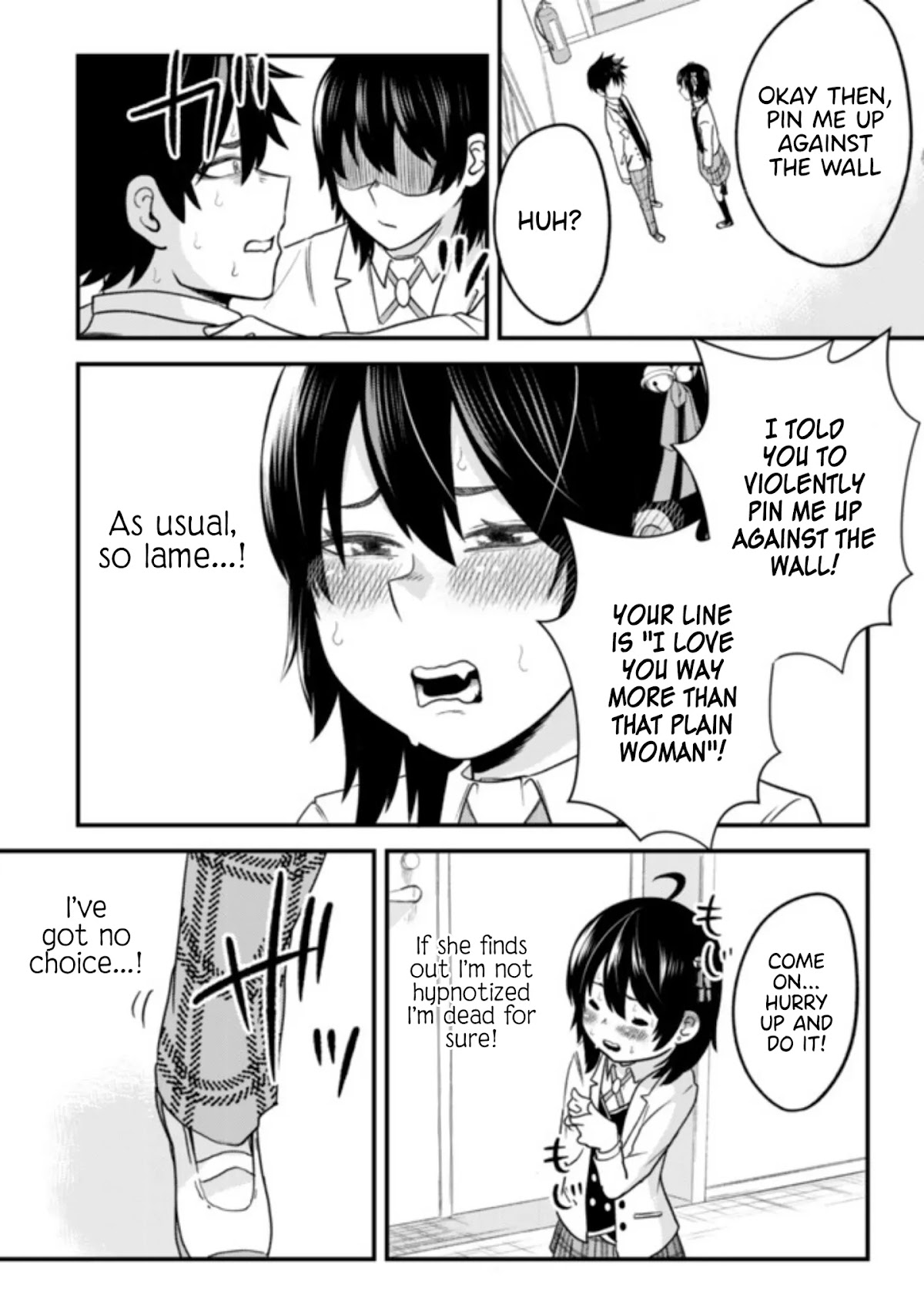 My stepsister who says Go die go die to me every day, tries to hypnotize me to fall for her while I was sleeping...! Chapter 4 page 12 - Chapter 4: Jealousy and Hypnosis