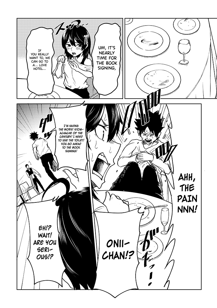 My stepsister who says Go die go die to me every day, tries to hypnotize me to fall for her while I was sleeping...! Chapter 8 page 12 - Chapter 8: Book Signing and Hypnosis