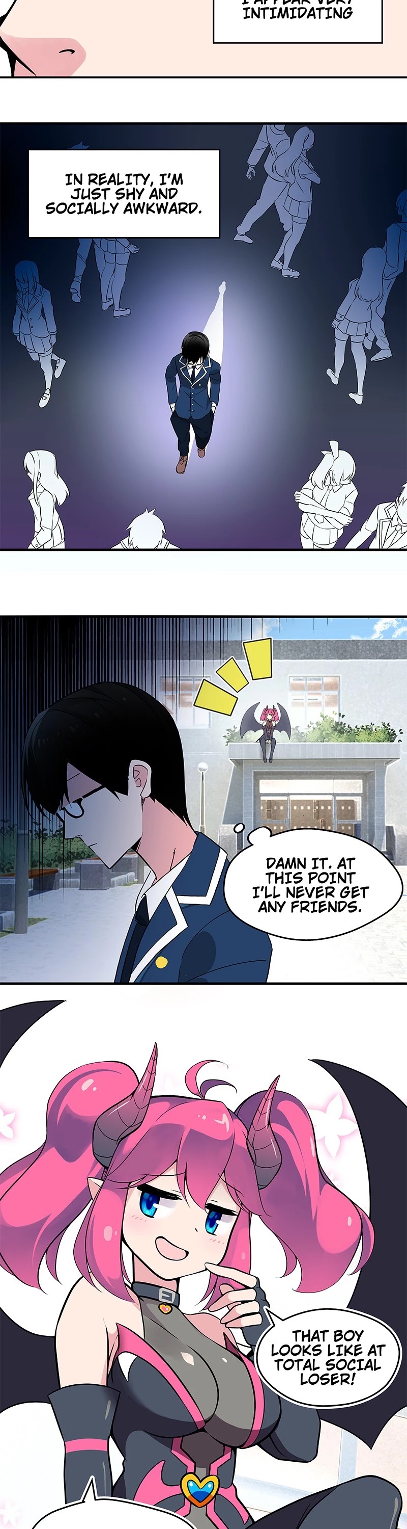 My Succubus Girlfriend (Reboot 2021) Chapter 1 page 4 - Chapter 1: Ep. 1 - Loser