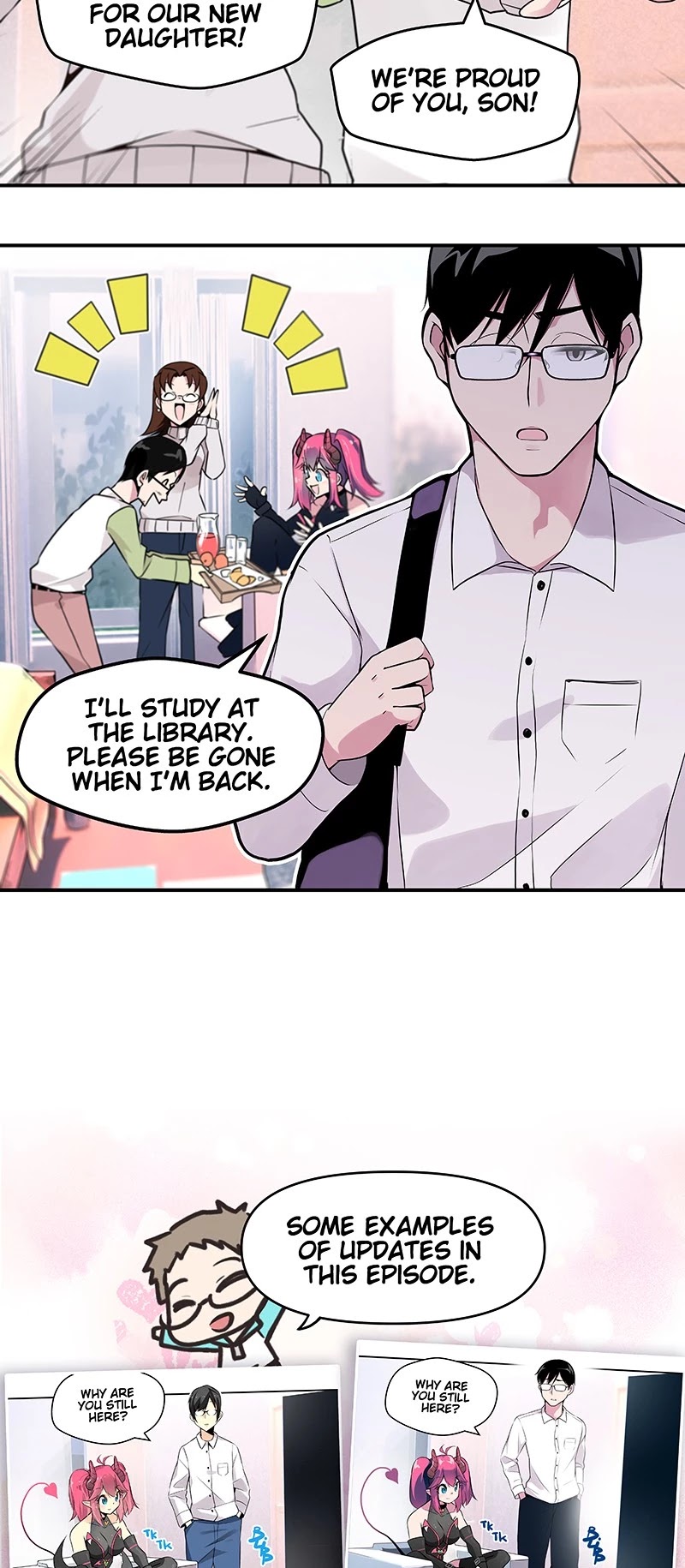 My Succubus Girlfriend (Reboot 2021) Chapter 3 page 3 - Chapter 3: Ep. 3 - Meeting the Parents