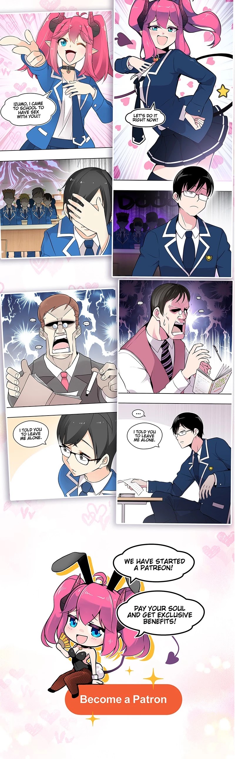 My Succubus Girlfriend (Reboot 2021) Chapter 7 page 4 - Chapter 7: Ep. 7 - Succubus at School!