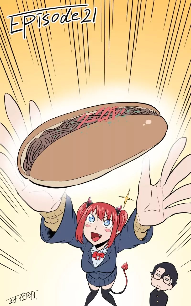 My Succubus Girlfriend Chapter 1.21 page 5 - Vol.1 Chapter 21: Noodle Hotdog