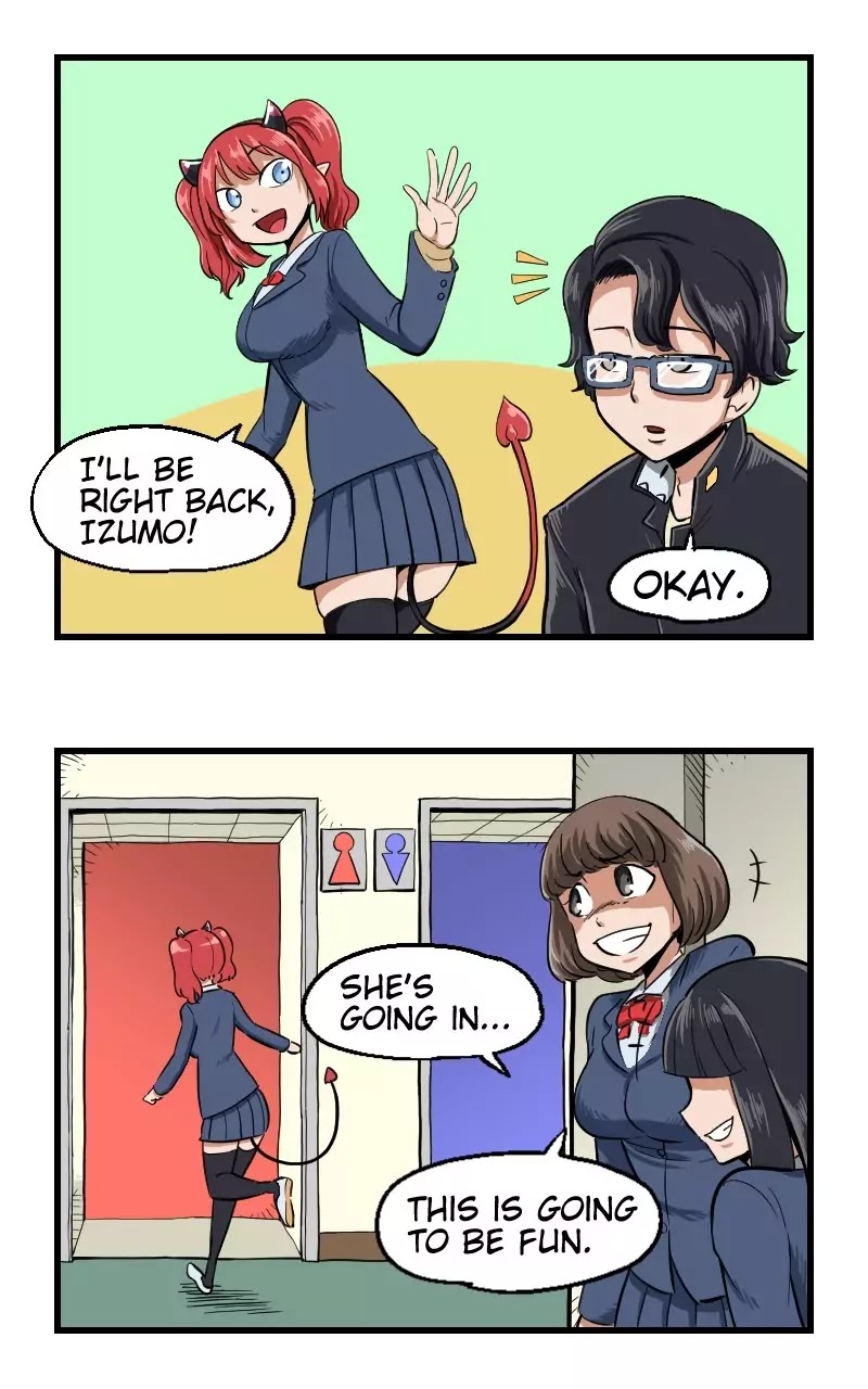 My Succubus Girlfriend Chapter 1.25 page 1 - Vol.1 Chapter 25: Miyu & The Gang