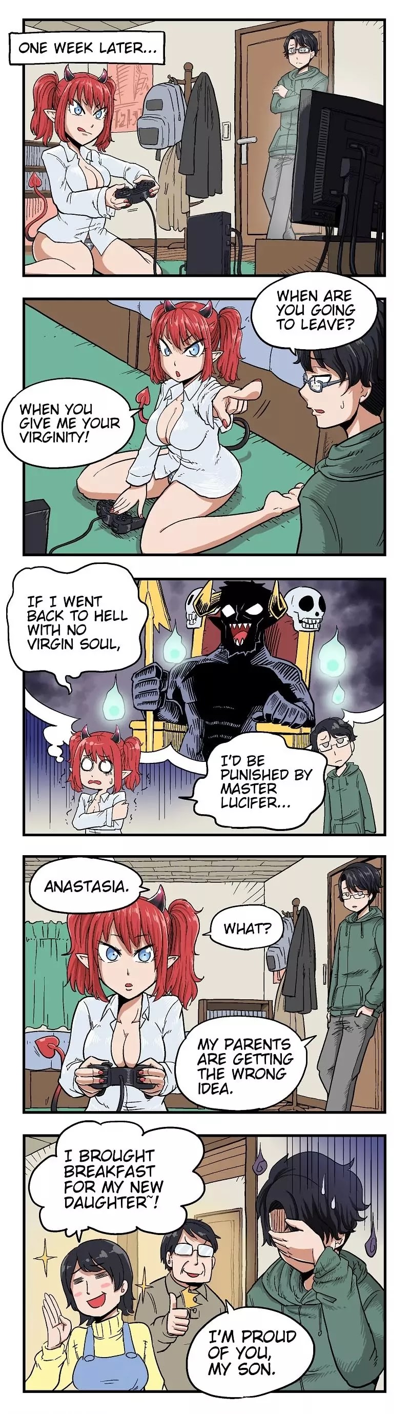 My Succubus Girlfriend Chapter 1.4 page 1 - Vol.1 Chapter 4: One Week Later