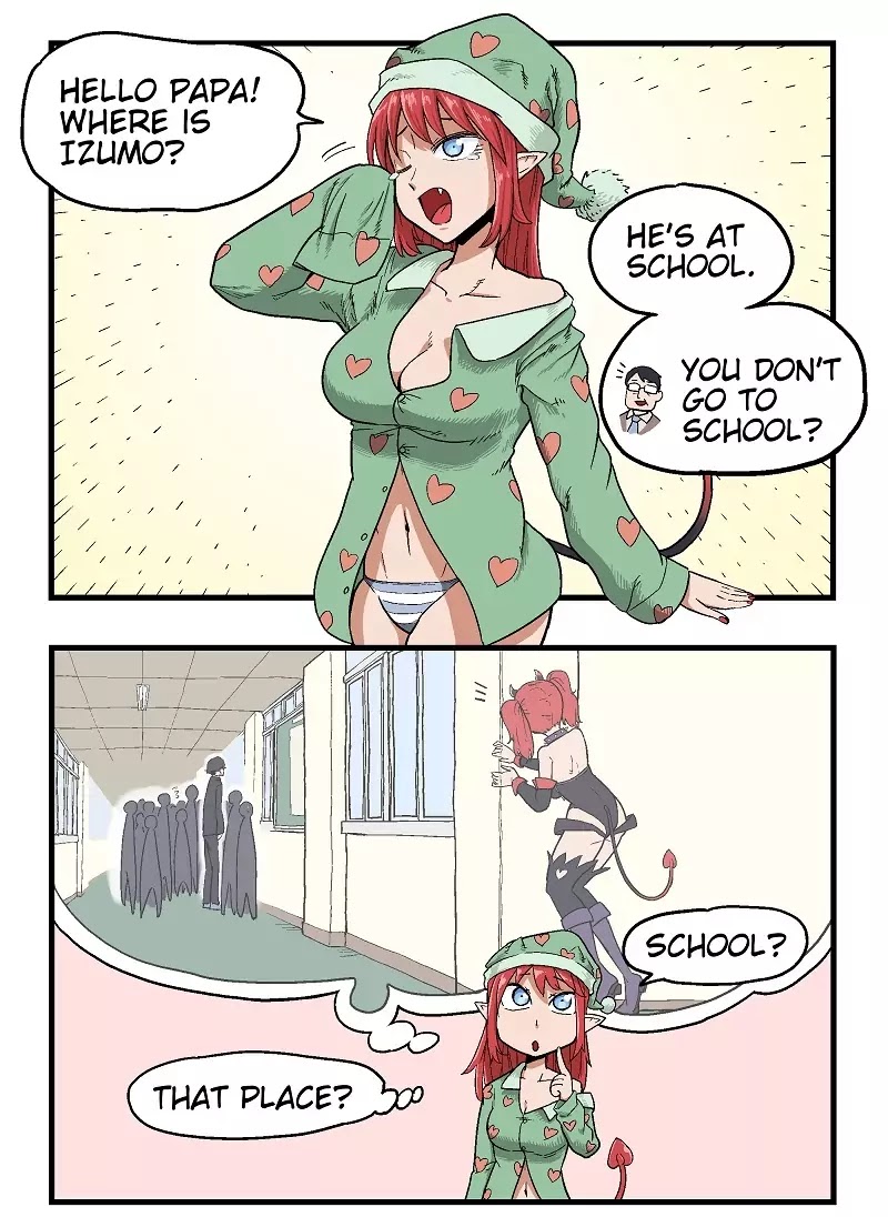 My Succubus Girlfriend Chapter 1.5 page 1 - Vol.1 Chapter 5: School Time