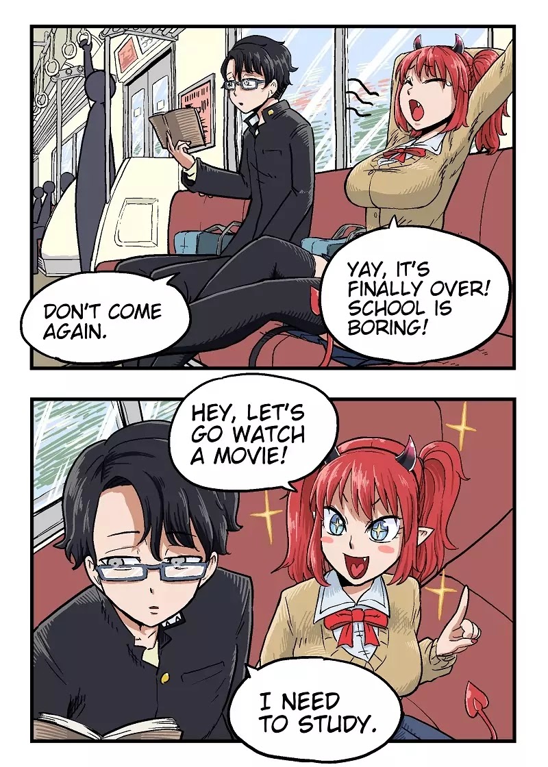 My Succubus Girlfriend Chapter 1.9 page 1 - Vol.1 Chapter 9: Shinjuku Cinema