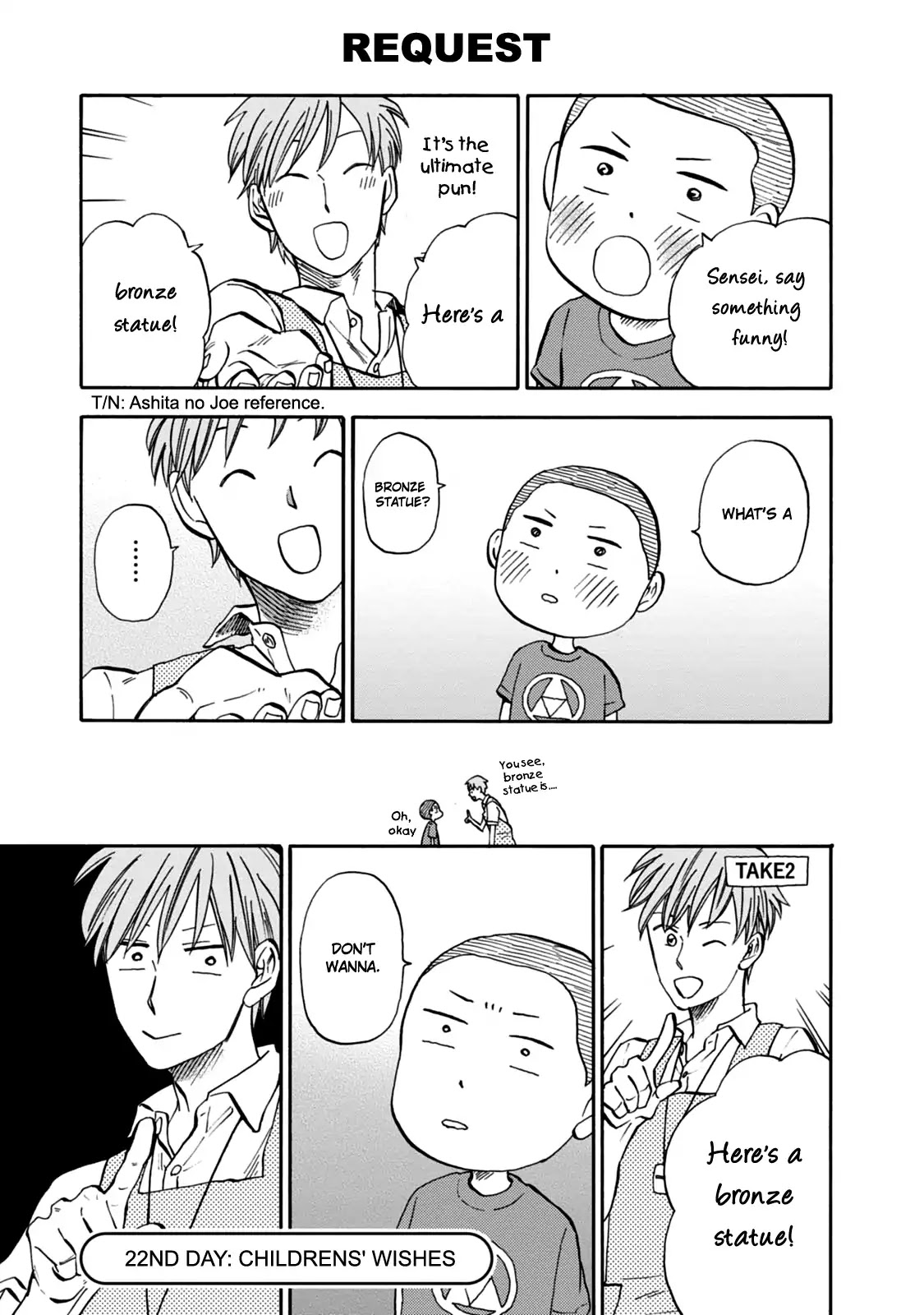 My teacher, Mr. T Chapter 22 page 1 - Chapter 22: Childrens' Wishes
