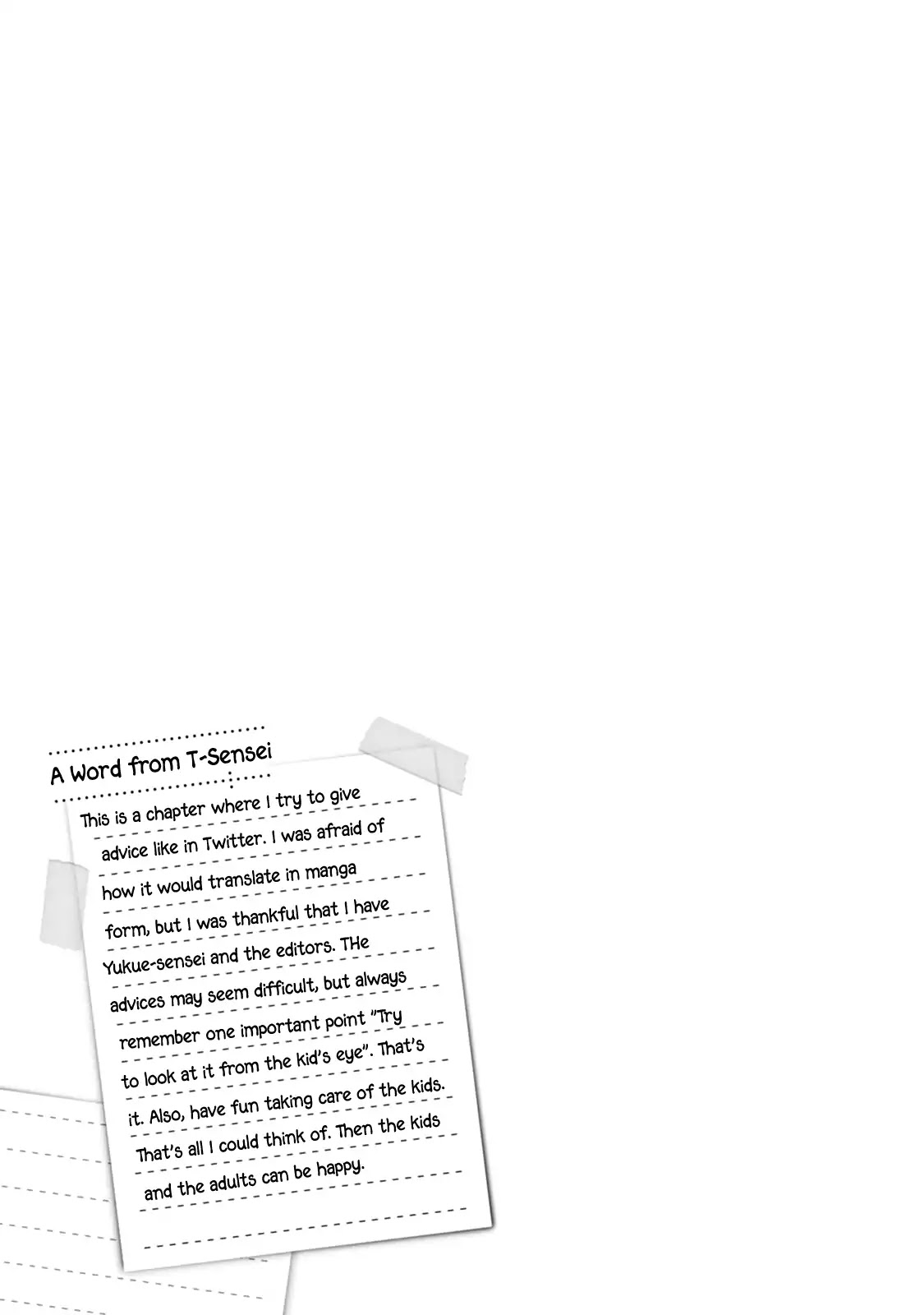 My teacher, Mr. T Chapter 31 page 15 - Chapter 31: T-Sensei's One Point Advice