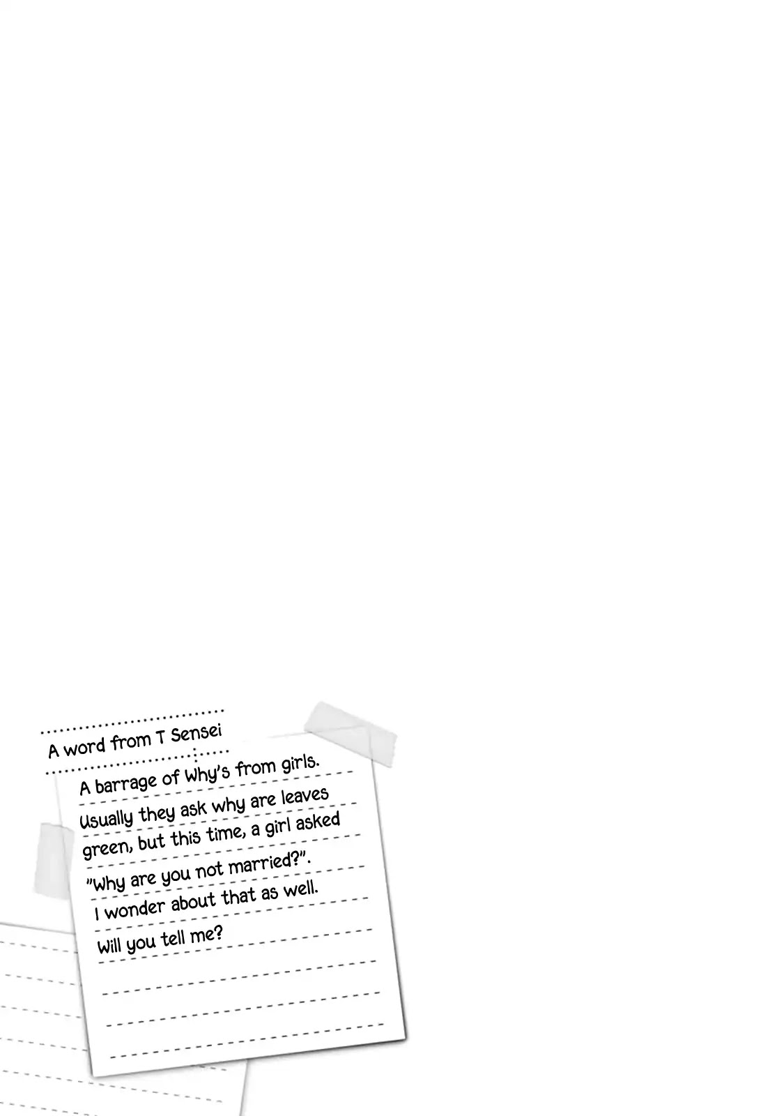 My teacher, Mr. T Chapter 5 page 20 - Chapter 5: