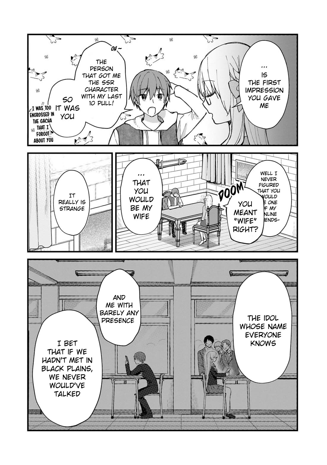 My Web Game Wife Is a Popular Idol IRL Chapter 31 page 6 - Chapter 31: Black Plain's Cafe