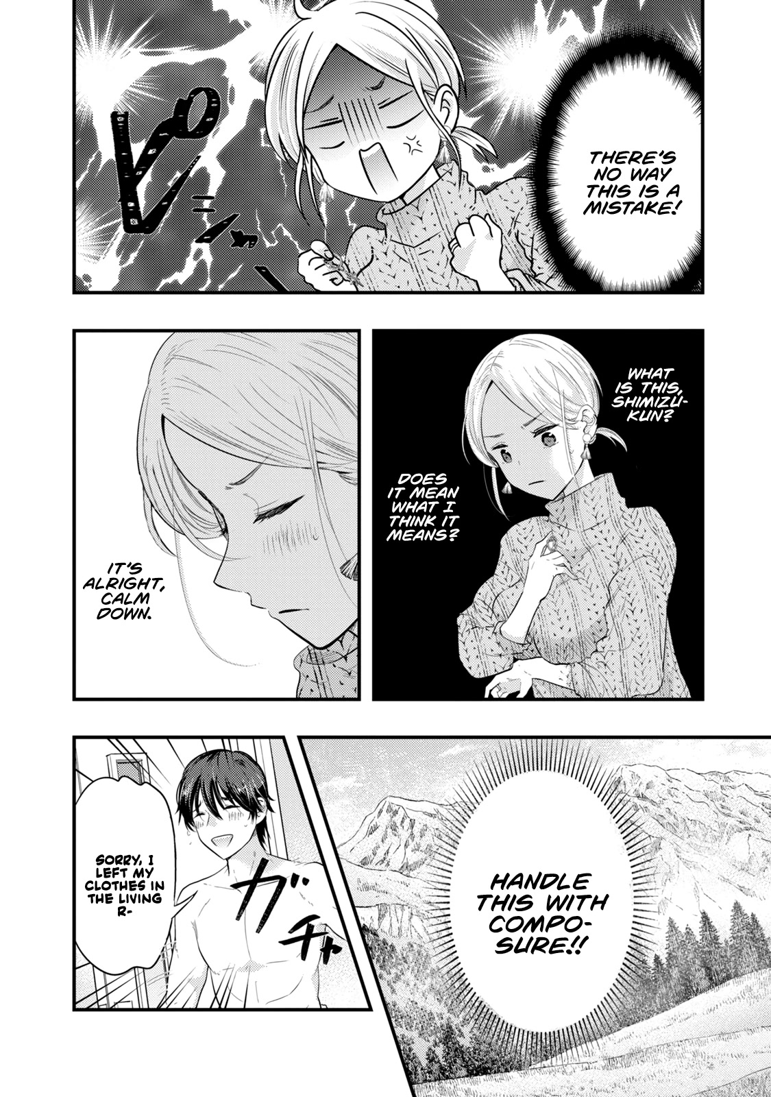 My Wife is a Little Scary (Serialization) Chapter 18 page 12 - Chapter 18: You're acting too suspicious, Shimizu-kun