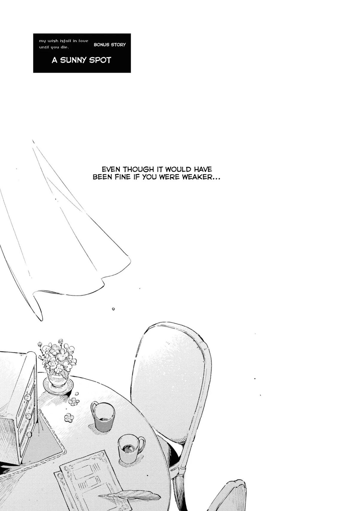 My Wish is to Fall In Love Until You Die Chapter 14.5 page 1 - Chapter 14.5: Extra Story