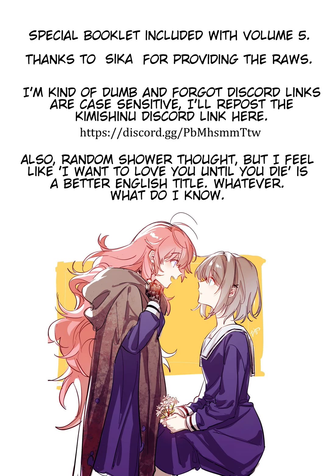 My Wish is to Fall In Love Until You Die Chapter 24.5 page 19 - Chapter 24.5: After Their Fight