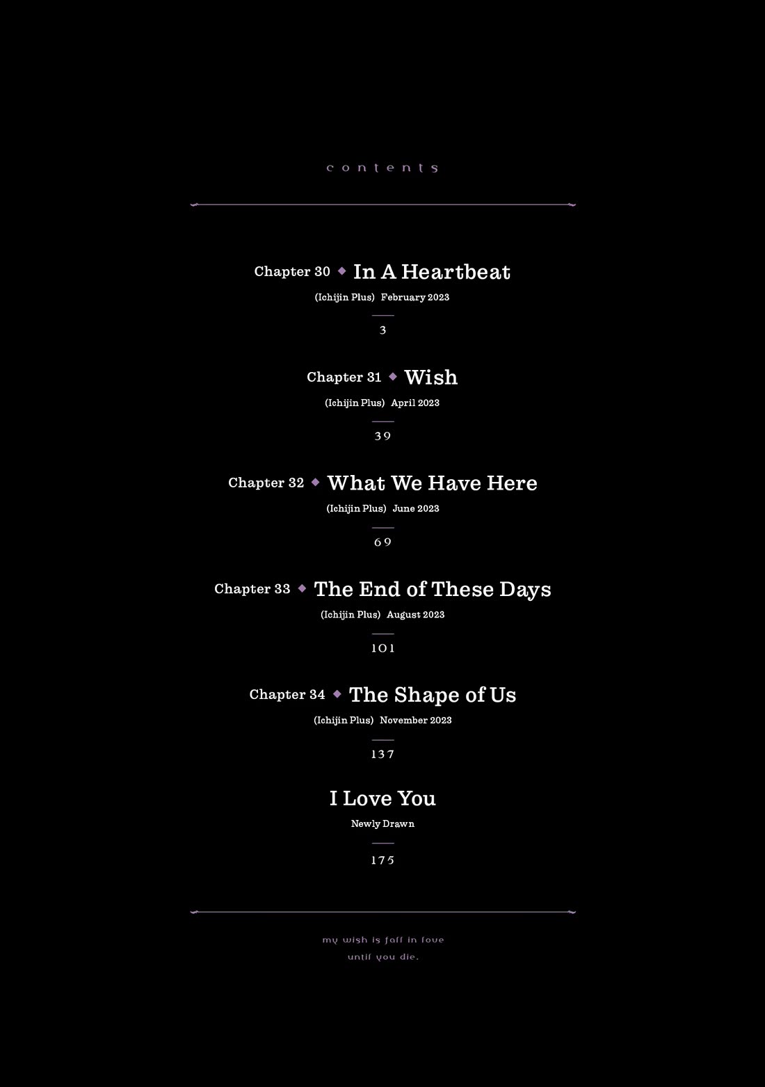 My Wish is to Fall In Love Until You Die Chapter 34.5 page 9 - Chapter 34.5: Volume 7 Extras