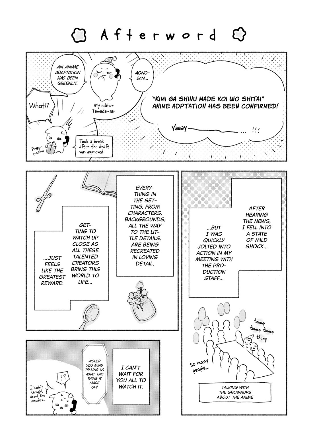 My Wish is to Fall In Love Until You Die Chapter 38.6 page 8 - Chapter 38.6: Volume 8 Extras