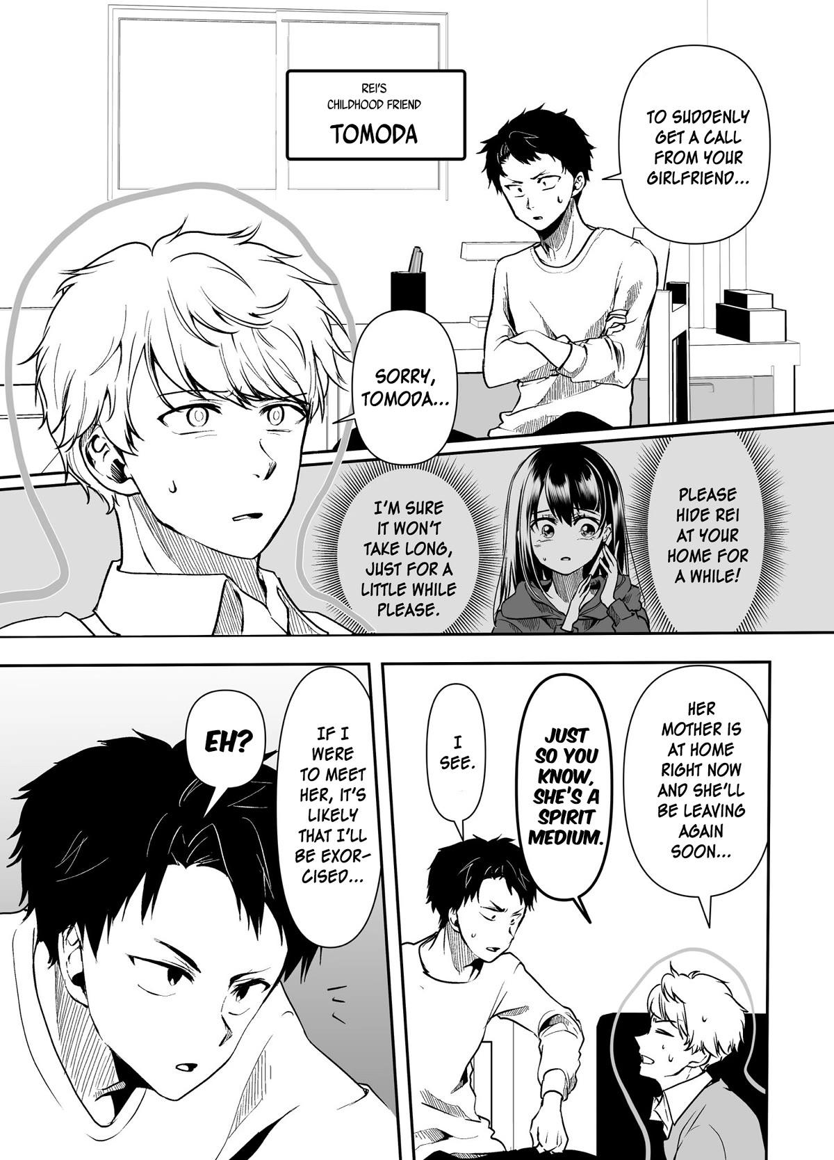 My Yandere Girlfriend Won't Let Me Rest in Peace Chapter 22 page 1 - Chapter 22: The Yandere Girlfriend's Boyfriend Goes to His Childhood Friend's House [First Part]