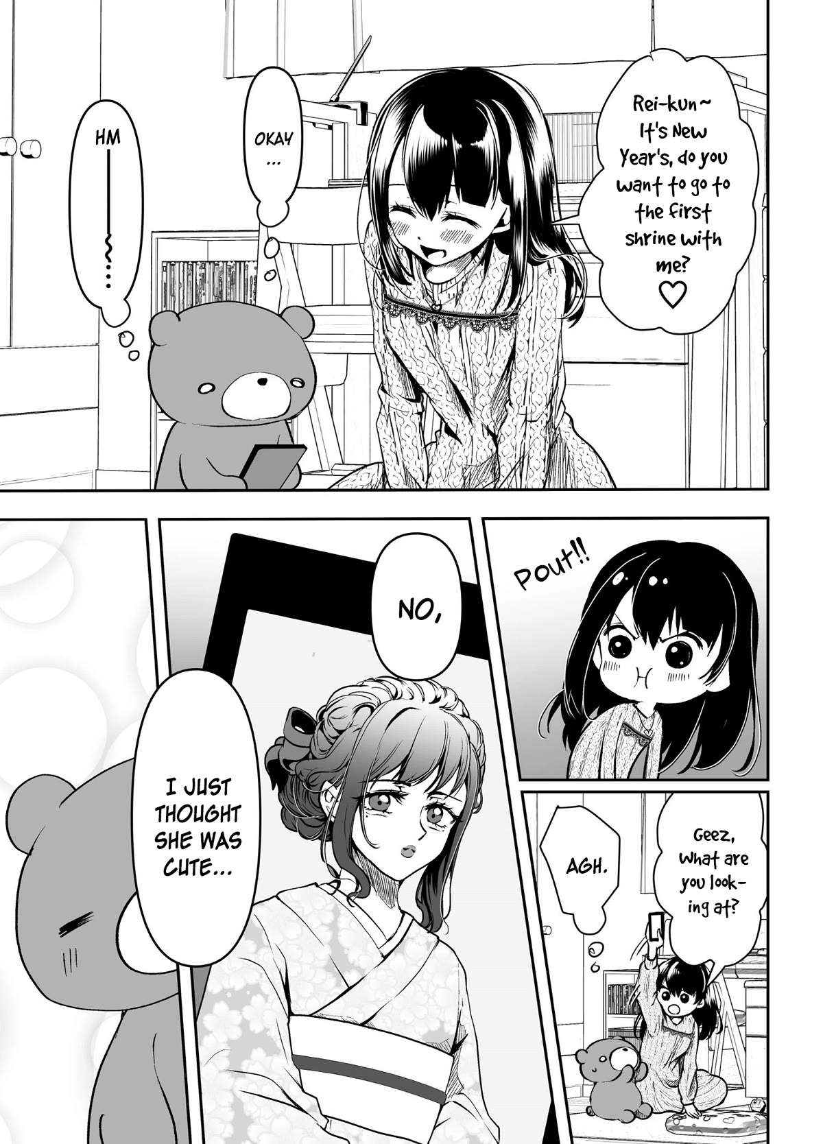 My Yandere Girlfriend Won't Let Me Rest in Peace Chapter 24.5 page 1 - Chapter 24.5: [Extra] The Yandere Girlfriend Wants To Be His Favourite Type