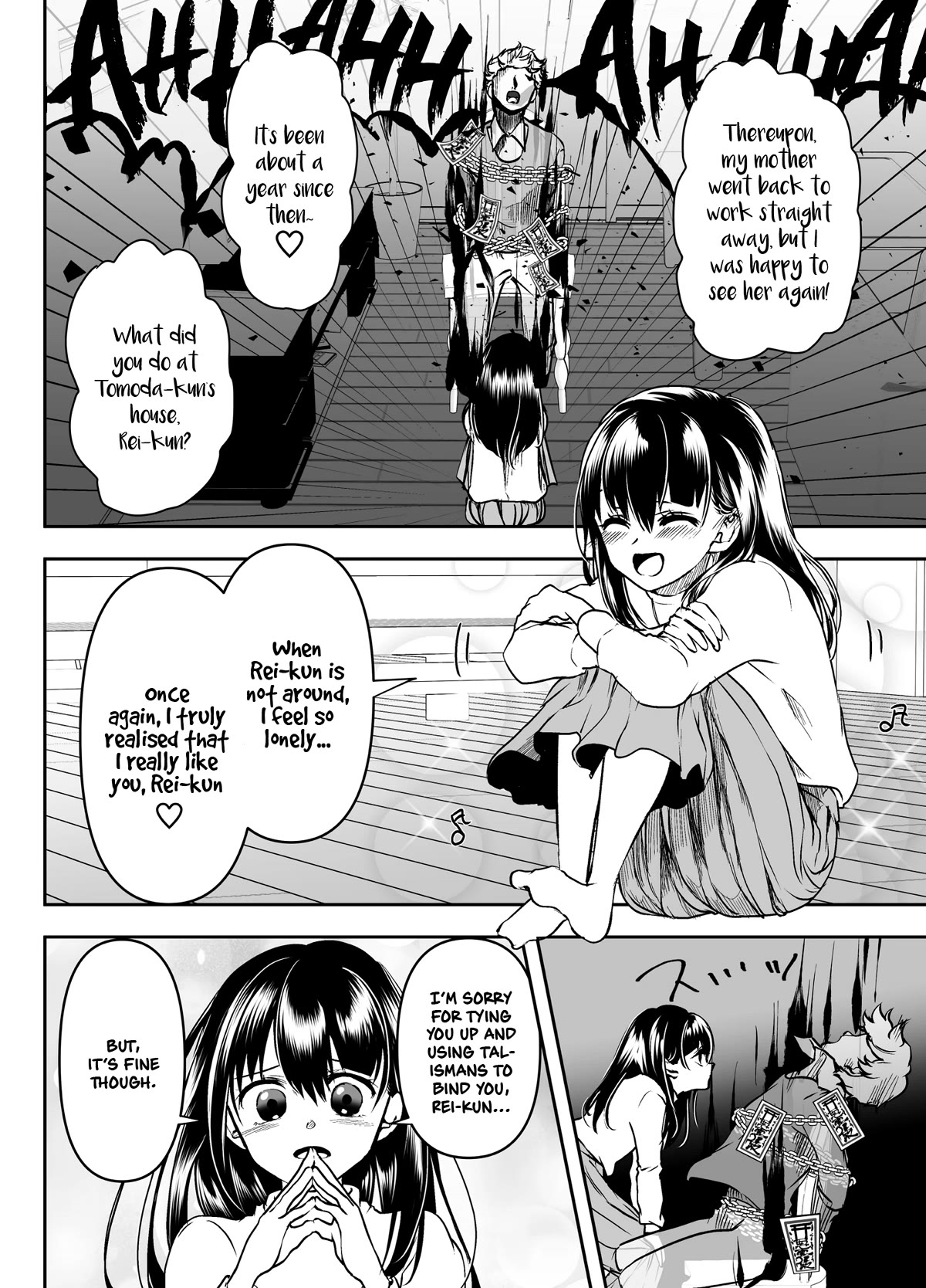My Yandere Girlfriend Won't Let Me Rest in Peace Chapter 25 page 2 - Chapter 25: The Yandere Girlfriend's Love For Him is Demented