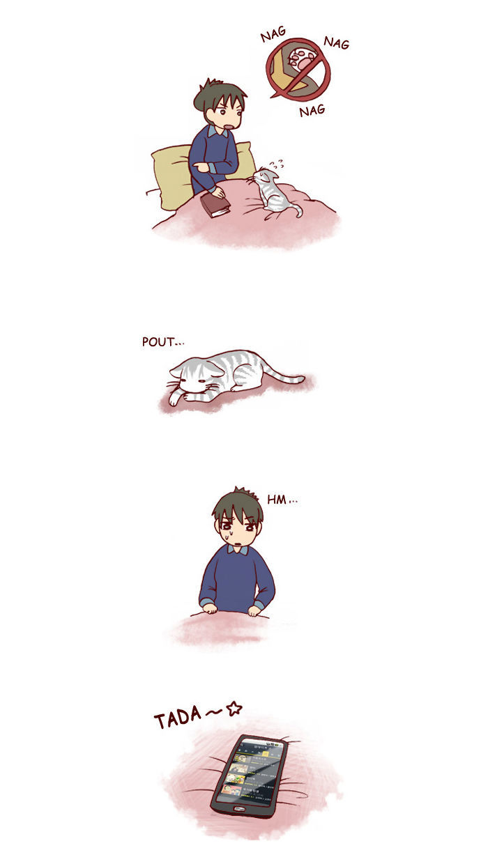 My Young Cat and My Old Dog Chapter 109 page 4 - Chapter 109 : A Touch Addiction