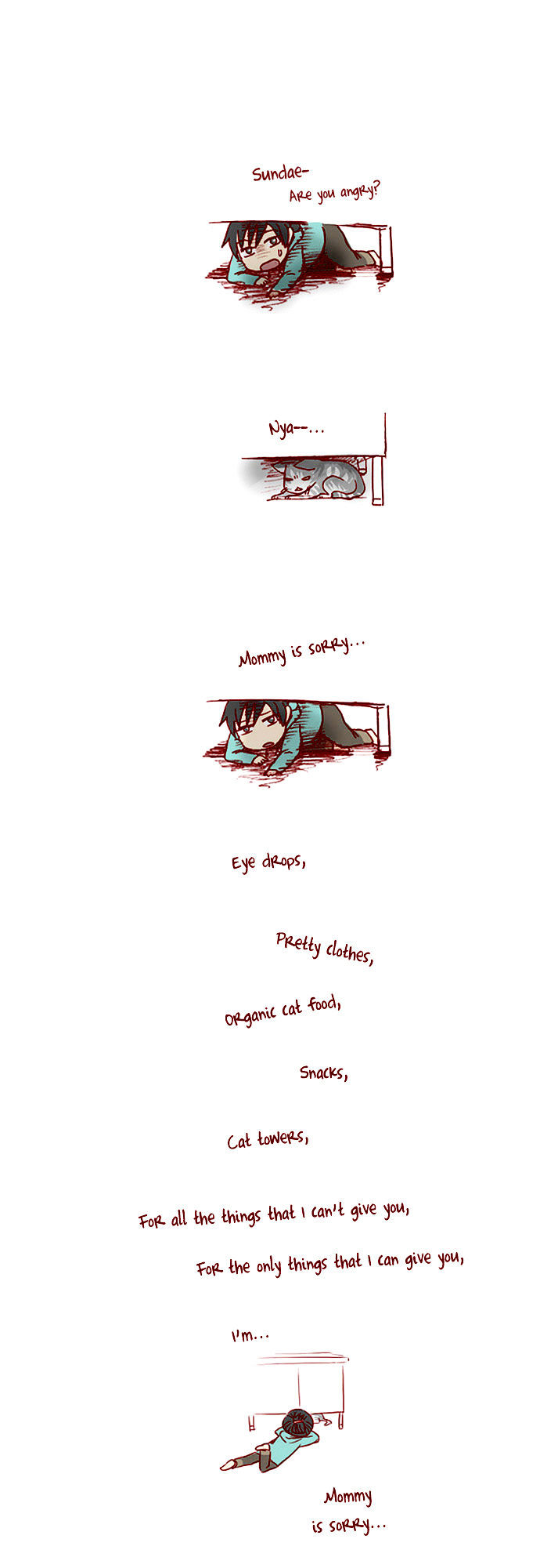 My Young Cat and My Old Dog Chapter 14 page 3 - Chapter 14 : Mommy Is