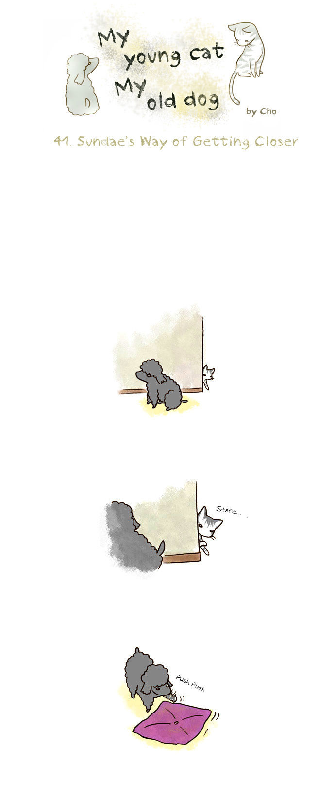 My Young Cat and My Old Dog Chapter 41 page 1 - Chapter 41 : Sundae's Way of Getting Closer