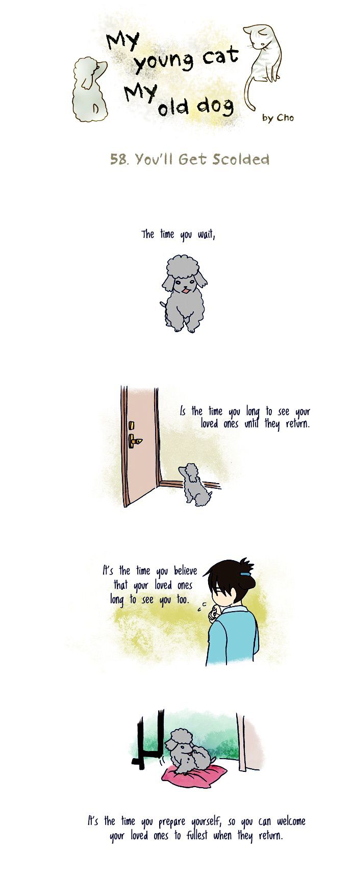 My Young Cat and My Old Dog Chapter 58 page 1 - Chapter 58 : You'll get scolded