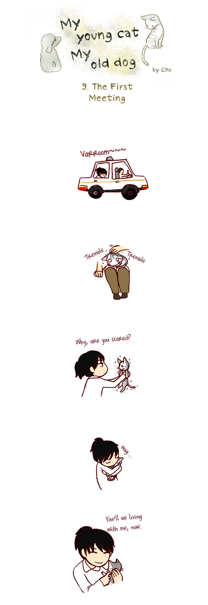 My Young Cat and My Old Dog Chapter 9 page 1 - Chapter 9 : The First Meeting