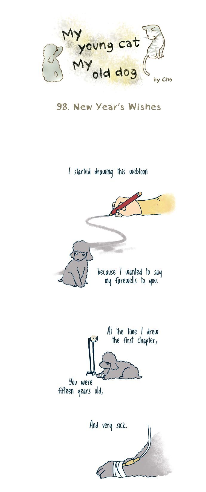 My Young Cat and My Old Dog Chapter 98 page 1 - Chapter 98 : New Year Wishes