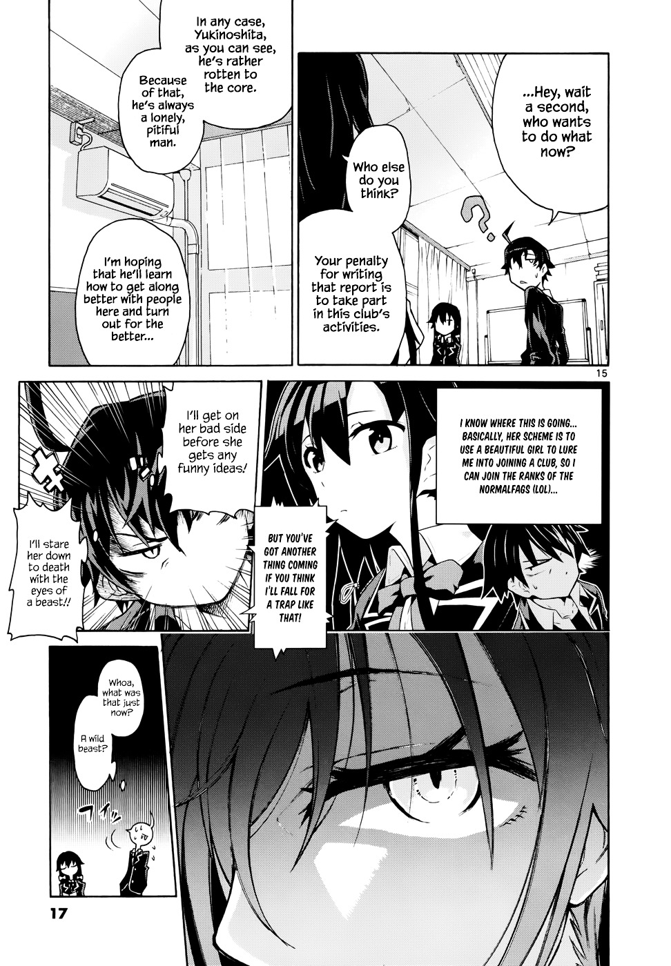 My Youth Romantic Comedy Is Wrong as I Expected @ comic Chapter 1 page 16 - Chapter 1 : At any rate, Hikigaya Hachiman is rotten.