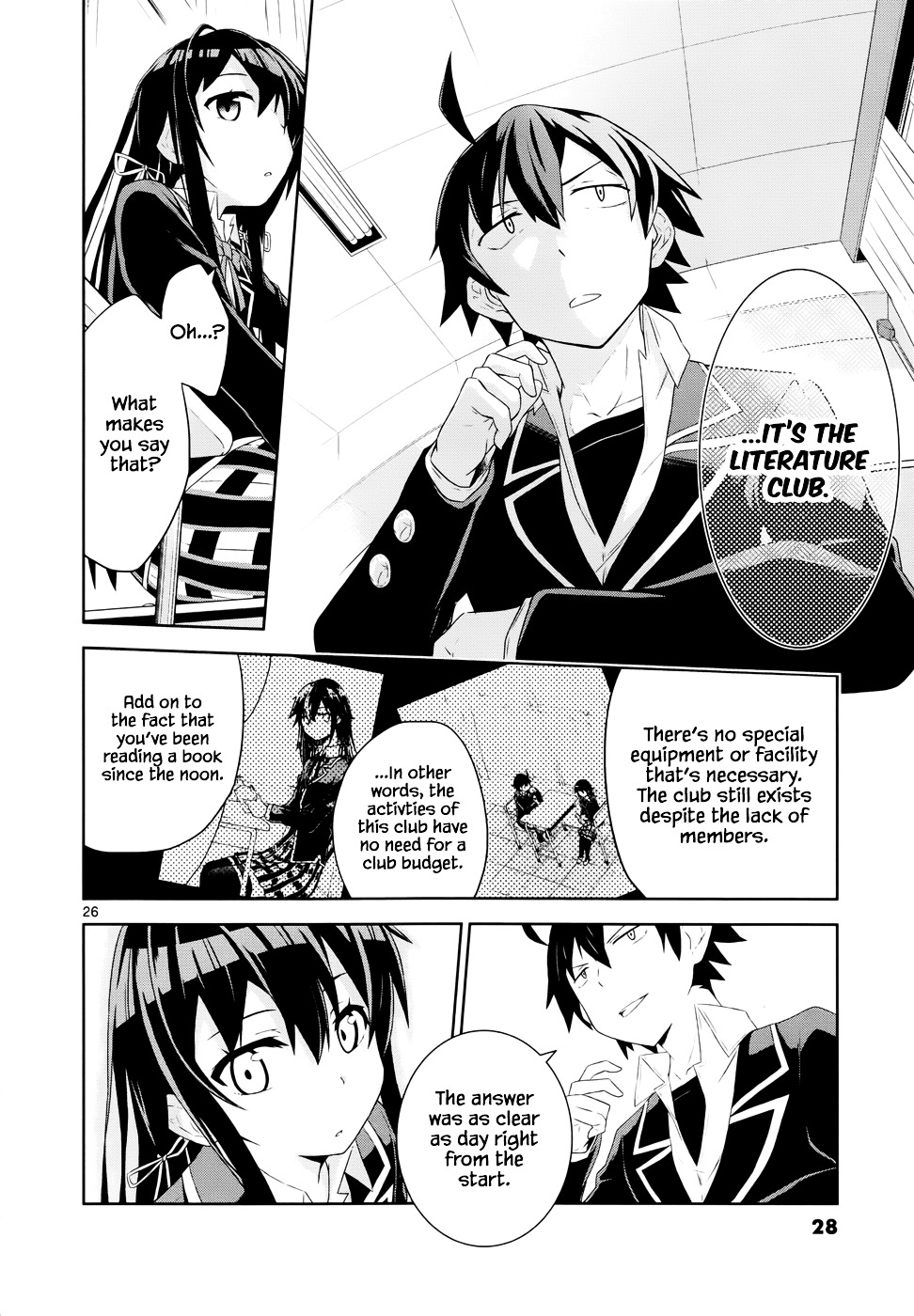 My Youth Romantic Comedy Is Wrong as I Expected @ comic Chapter 1 page 27 - Chapter 1 : At any rate, Hikigaya Hachiman is rotten.