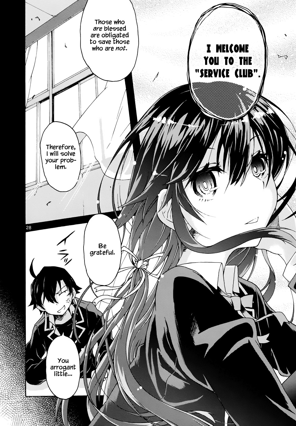 My Youth Romantic Comedy Is Wrong as I Expected @ comic Chapter 1 page 29 - Chapter 1 : At any rate, Hikigaya Hachiman is rotten.