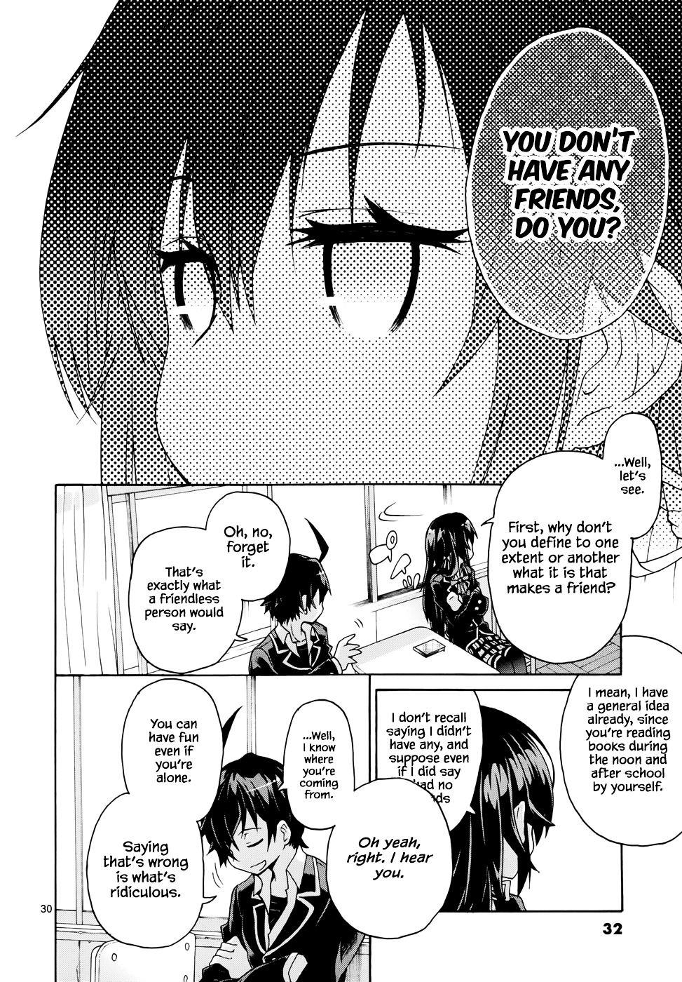 My Youth Romantic Comedy Is Wrong as I Expected @ comic Chapter 1 page 31 - Chapter 1 : At any rate, Hikigaya Hachiman is rotten.