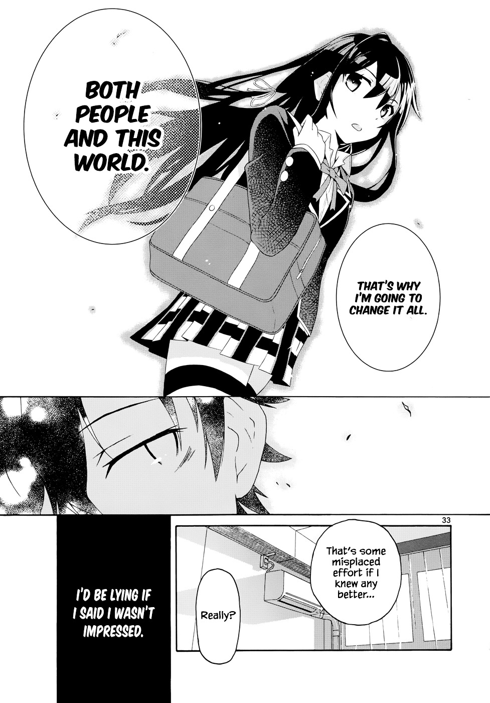 My Youth Romantic Comedy Is Wrong as I Expected @ comic Chapter 1 page 34 - Chapter 1 : At any rate, Hikigaya Hachiman is rotten.