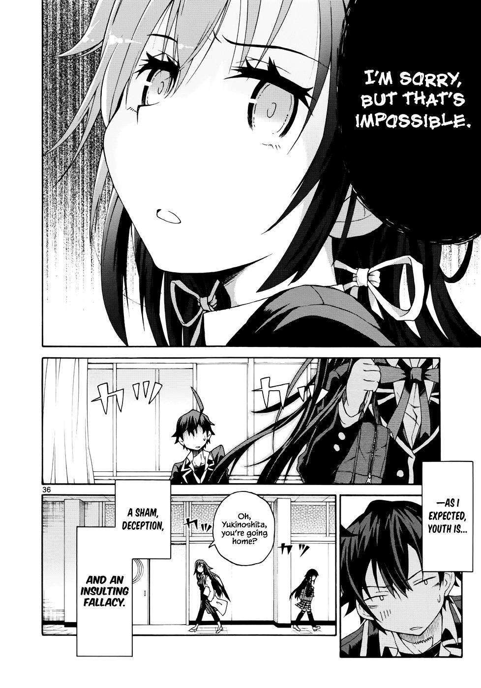 My Youth Romantic Comedy Is Wrong as I Expected @ comic Chapter 1 page 37 - Chapter 1 : At any rate, Hikigaya Hachiman is rotten.