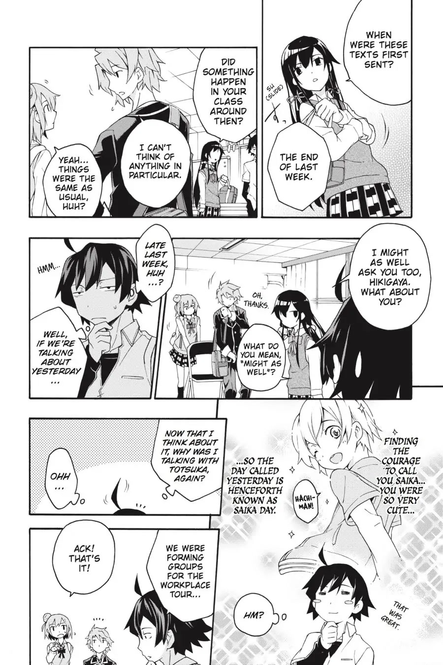 My Youth Romantic Comedy Is Wrong as I Expected @ comic Chapter 10 page 10 - Chapter 10
